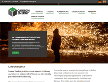Tablet Screenshot of carbon-energy.de